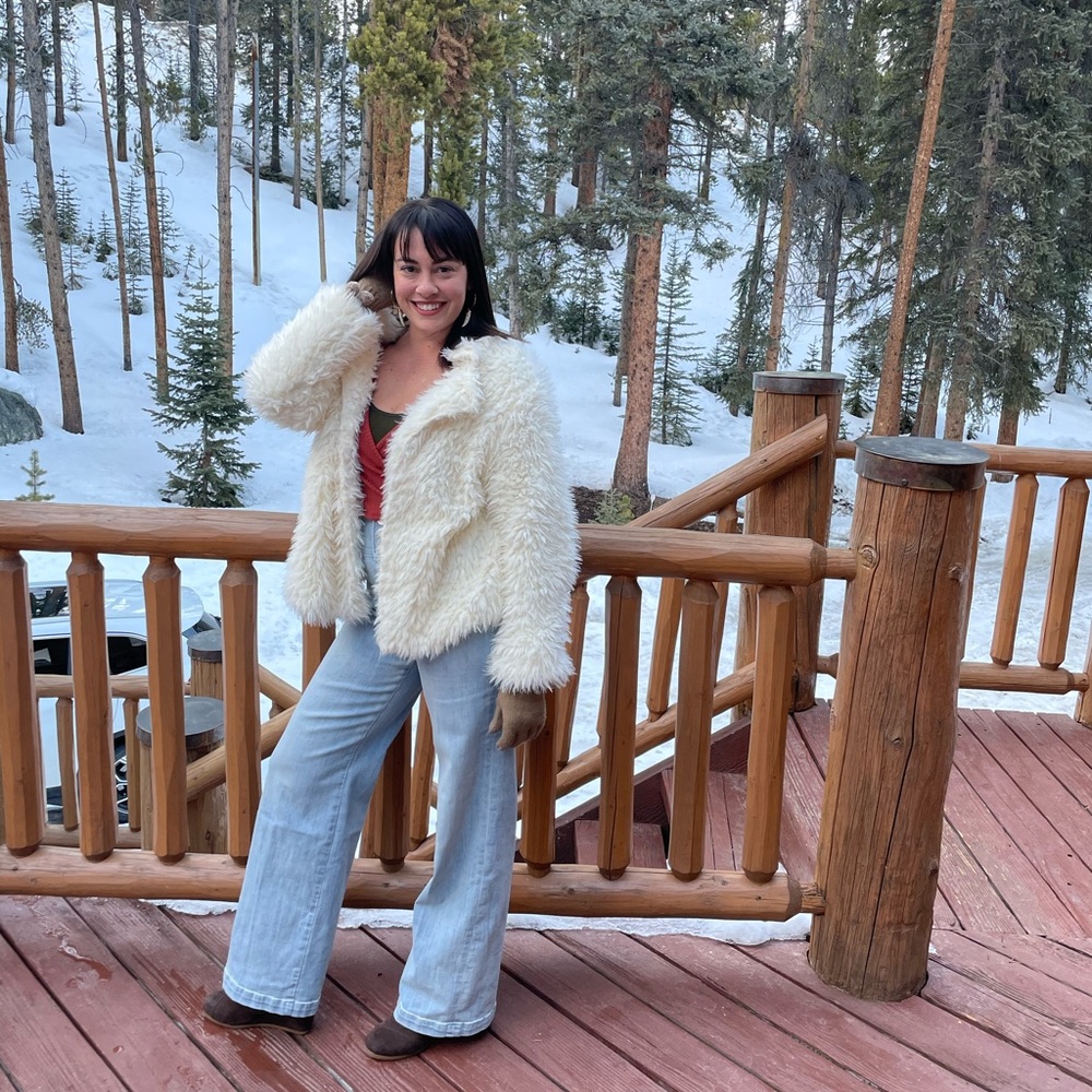 Wide leg super high rise jeans